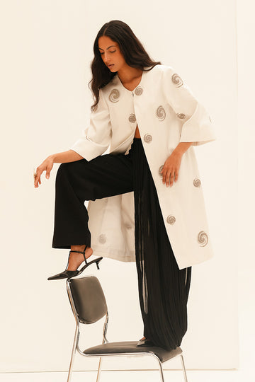 Deniz Hand Embroidered Coat